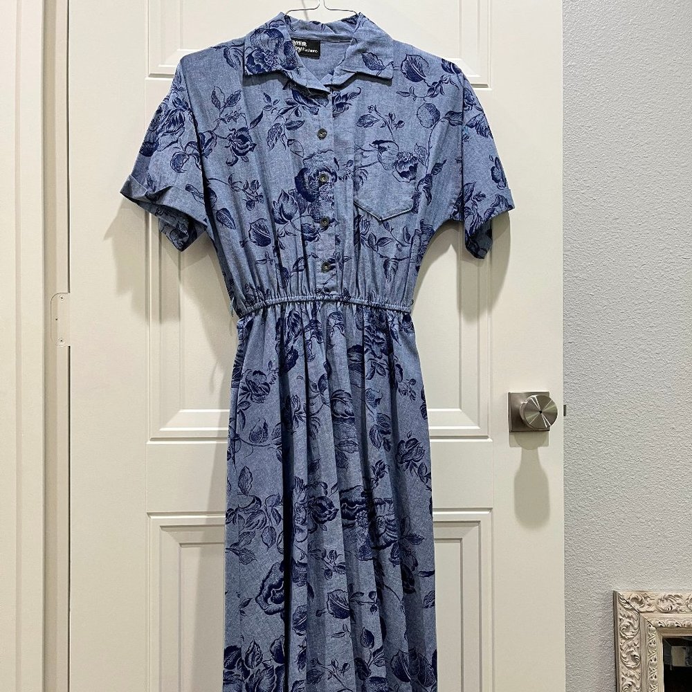 Lovely Vintage Floral Print Dress